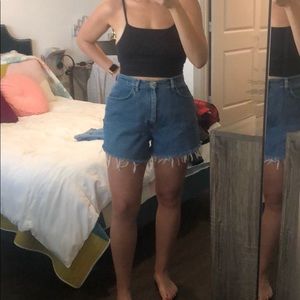 Up-cycled Lee Riders “Mom” Jean Shorts
